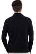 Cashmere men polo style sweaters henri black flanelle chine 3xl