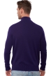 Cashmere men polo style sweaters henri deep purple lilas s