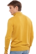 Cashmere men polo style sweaters henri mustard lapis blue m