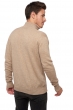 Cashmere men polo style sweaters henri natural brown paprika s