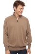 Cashmere men polo style sweaters natural vez natural terra m