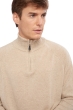 Cashmere men polo style sweaters natural vez natural winter dawn s