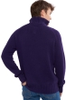 Cashmere men polo style sweaters olivier deep purple lilas m