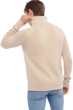 Cashmere men polo style sweaters olivier natural beige natural brown 3xl