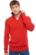 Cashmere men polo style sweaters olivier rouge bordeaux s