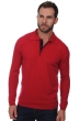 Cashmere men polo style sweaters scott blood red dark navy 4xl