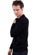 Cashmere men polo style sweaters tarn first black l