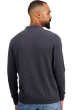 Cashmere men polo style sweaters tarn first charcoal marl 2xl