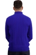Cashmere men polo style sweaters taurus bleu regata 3xl