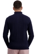 Cashmere men polo style sweaters taurus dress blue l