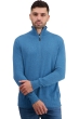 Cashmere men polo style sweaters toulon first manor blue l
