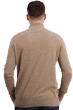 Cashmere men polo style sweaters toulon first tan marl l