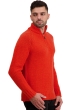 Cashmere men polo style sweaters tripoli bloody orange paprika s
