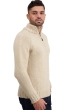 Cashmere men polo style sweaters tripoli natural winter dawn natural beige 4xl