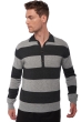 Cashmere men polo style sweaters vinh grey marl charcoal marl xl