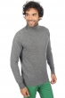 Cashmere men roll neck tarry first silver grey m