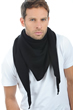 Cashmere men scarves mufflers argan black one size