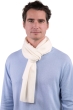 Cashmere men scarves mufflers ozone natural ecru 160 x 30 cm