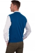 Cashmere men waistcoat sleeveless sweaters balthazar canard blue l