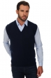 Cashmere men waistcoat sleeveless sweaters balthazar dress blue 2xl