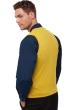 Cashmere men waistcoat sleeveless sweaters basile cyber yellow 4xl