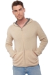 Cashmere men waistcoat sleeveless sweaters carson dove chine natural beige 2xl