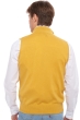 Cashmere men waistcoat sleeveless sweaters dali mustard 2xl