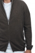 Cashmere men waistcoat sleeveless sweaters elton marron chine 2xl