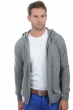 Cashmere men waistcoat sleeveless sweaters hiro grey marl 4xl