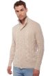 Cashmere men waistcoat sleeveless sweaters loris natural beige 2xl