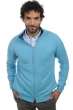 Cashmere men waistcoat sleeveless sweaters ronald teal blue canard blue 4xl