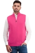 Cashmere men waistcoat sleeveless sweaters texas shocking pink s