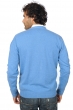 Cashmere men waistcoat sleeveless sweaters yoni blue chine 2xl
