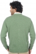 Cashmere men waistcoat sleeveless sweaters yoni olive chine 2xl