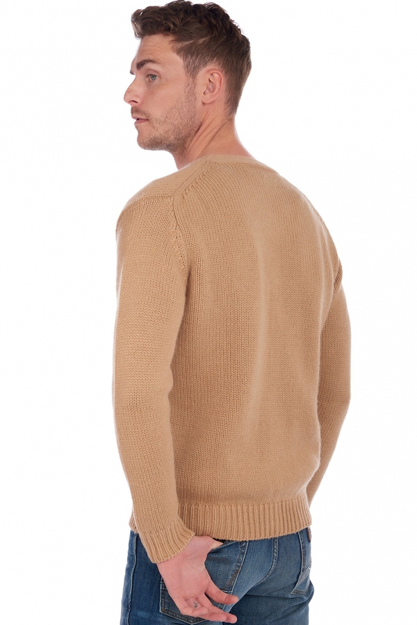 Camel men chunky sweater acton natural camel 2xl