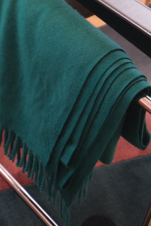 Cashmere accessories blanket frisbi 147 x 203 forest green 147 x 203 cm