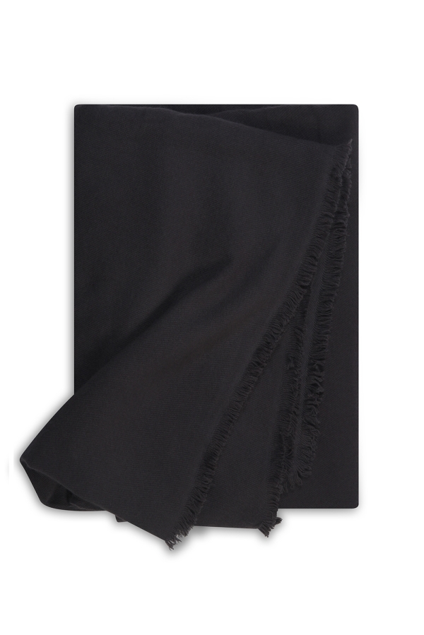 Cashmere accessories blanket toodoo plain l 220 x 220 carbon 220x220cm