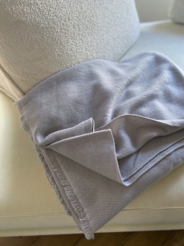 Cashmere accessories blanket toodoo plain l 220 x 220 vapor blue 220x220cm