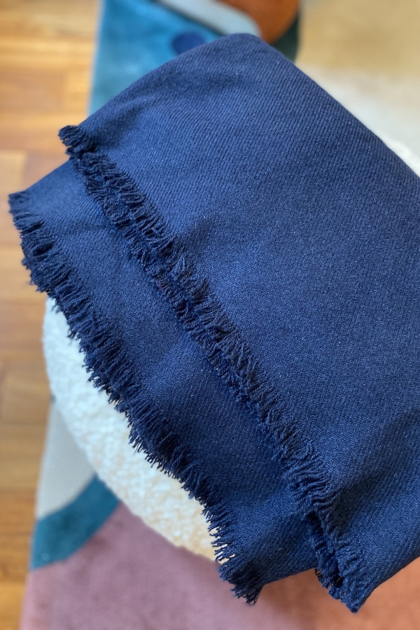 Cashmere accessories blanket toodoo plain s 140 x 200 dark navy 140 x 200 cm