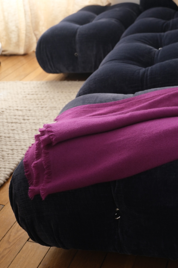 Cashmere accessories blanket toodoo plain s 140 x 200 purple magic 140 x 200 cm