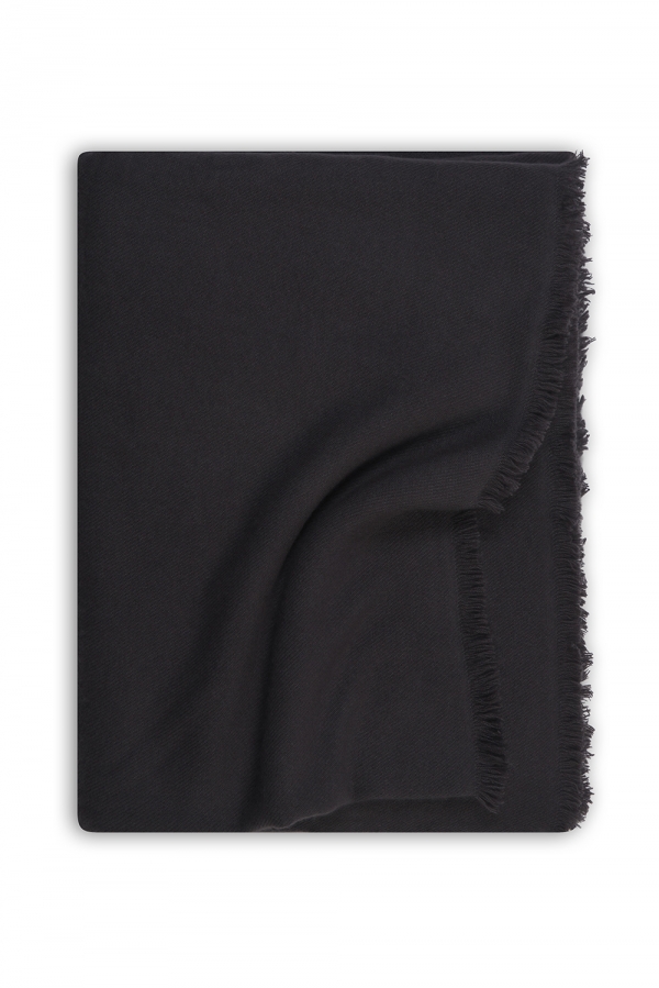Cashmere accessories blanket toodoo plain xl 240 x 260 carbon 240 x 260 cm