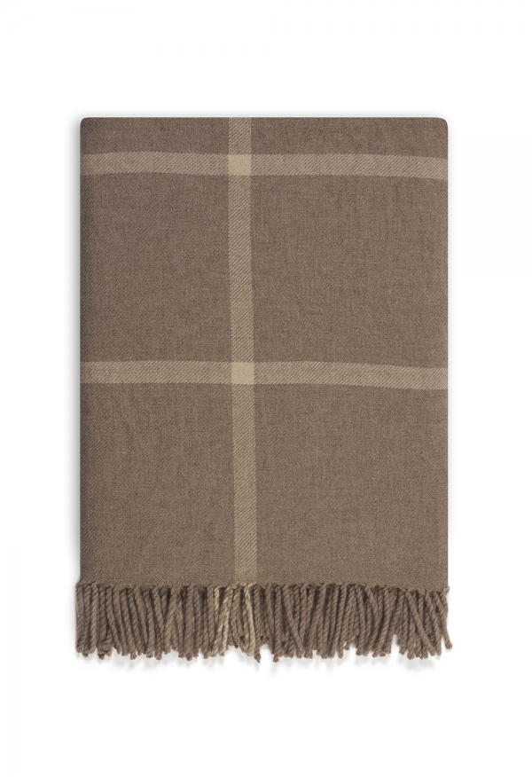 Cashmere accessories cocooning altay 150 x 190 natural brown natural beige 150 x 190 cm