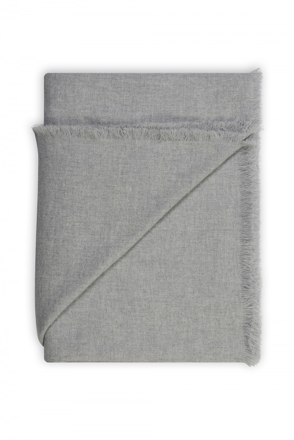 Cashmere accessories cocooning zazoo mixed 220 x 220 flanelle chine 220 x 220 cm