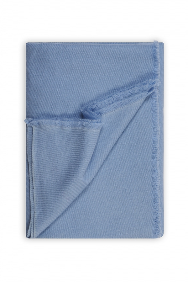 Cashmere accessories exclusive toodoo plain l 220 x 220 blue sky 220x220cm