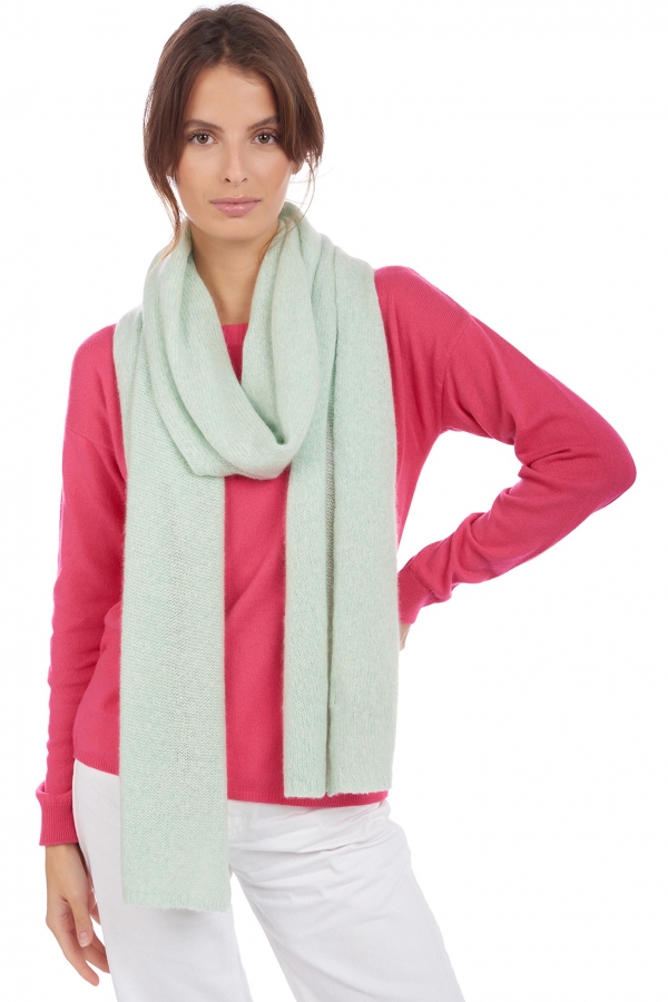 Cashmere accessories scarves mufflers byblos celadon 220 x 38 cm