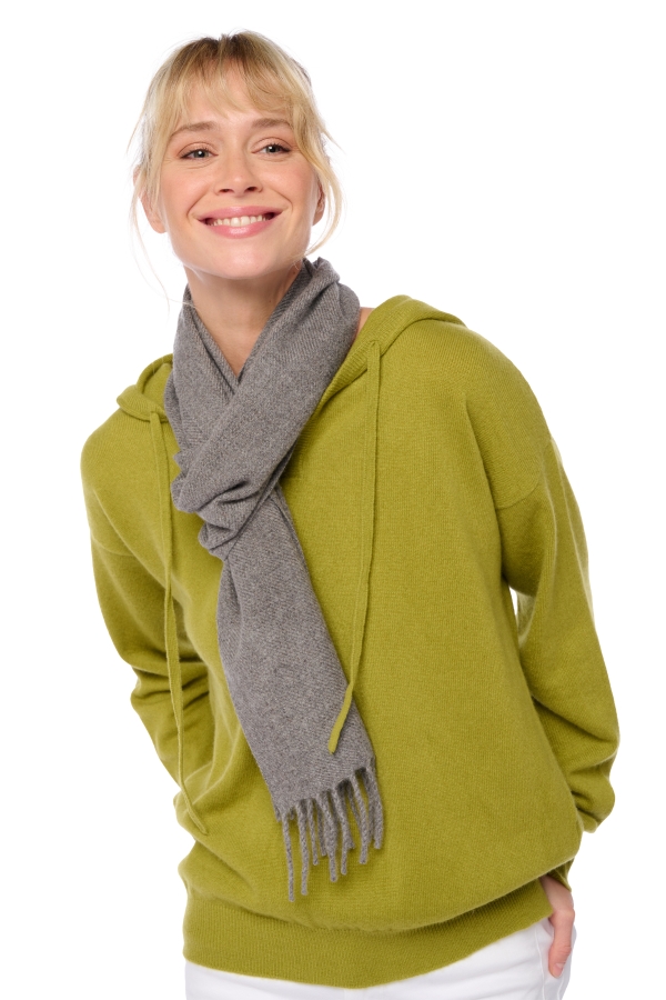 Cashmere accessories scarves mufflers kazu170 dove chine 170 x 25 cm