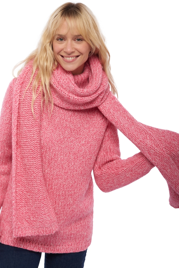 Cashmere accessories scarves mufflers venus shocking pink shinking violet 200 x 38 cm