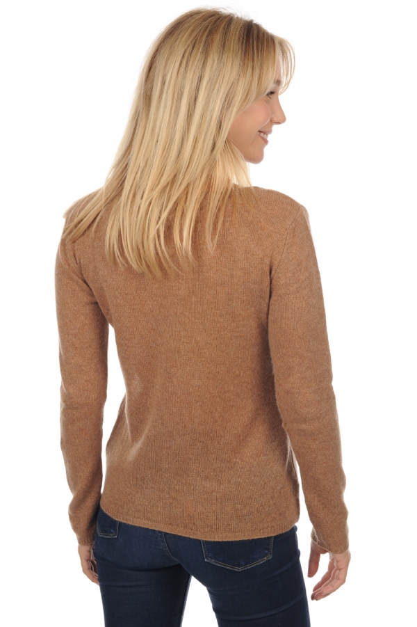 Cashmere ladies basic sweaters at low prices caleen camel chine xs