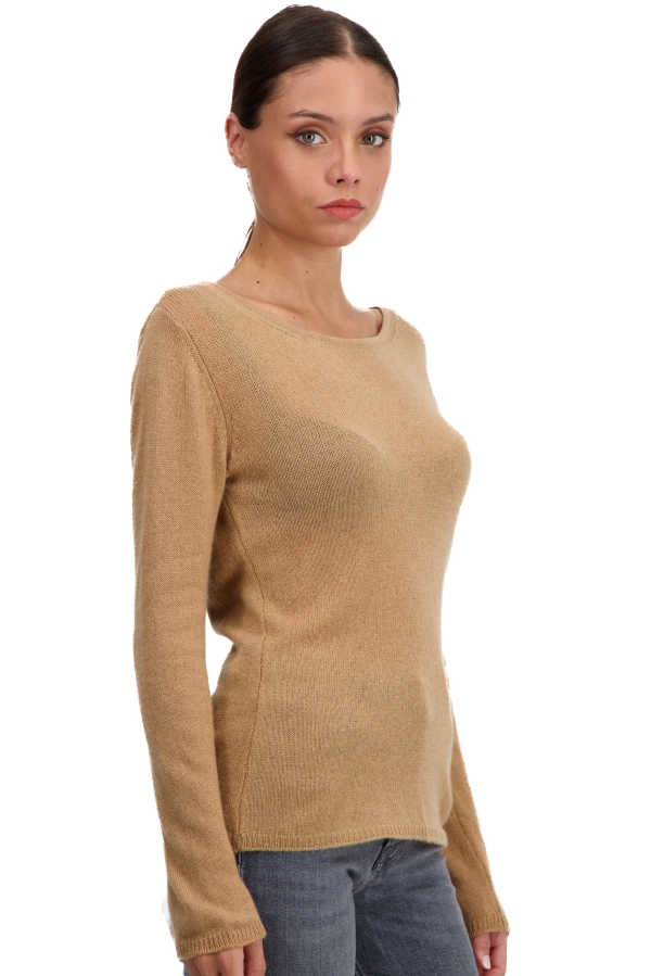 Cashmere ladies basic sweaters at low prices caleen camel m