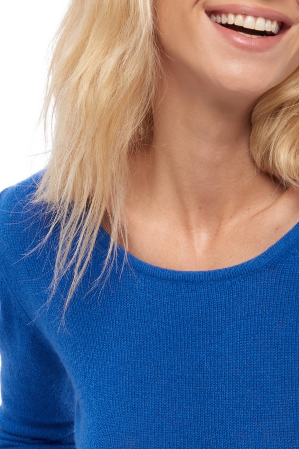 Cashmere ladies basic sweaters at low prices caleen lapis blue l